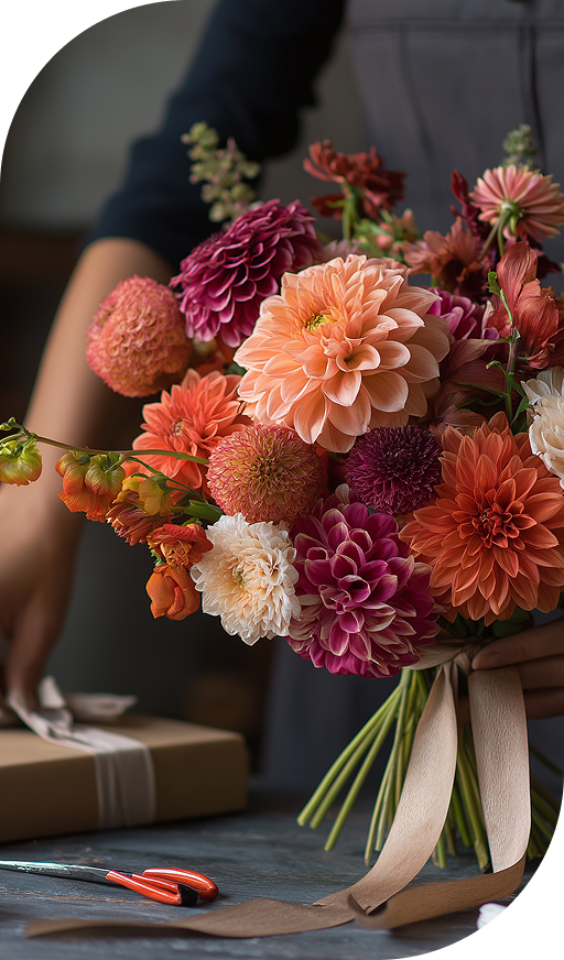 Rishi and Vanessa, founders of Riva Blooms