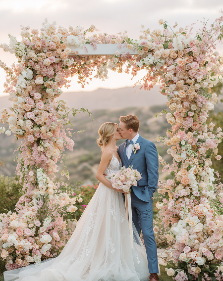 Moon gate wedding ceremony
